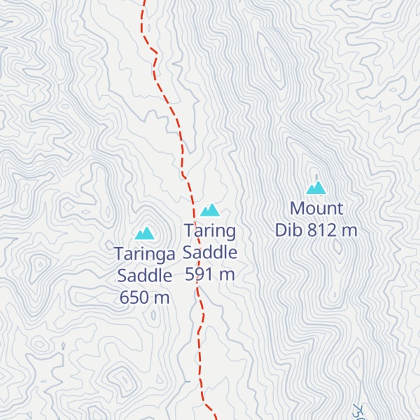 Map of Taring Saddle