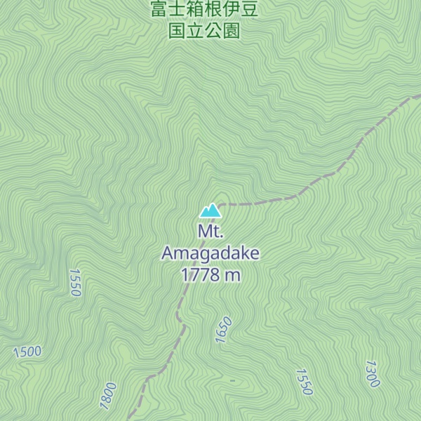 Map of Mt. Amagadake