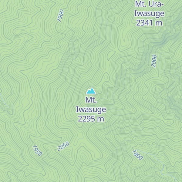 Map of Mt. Iwasuge