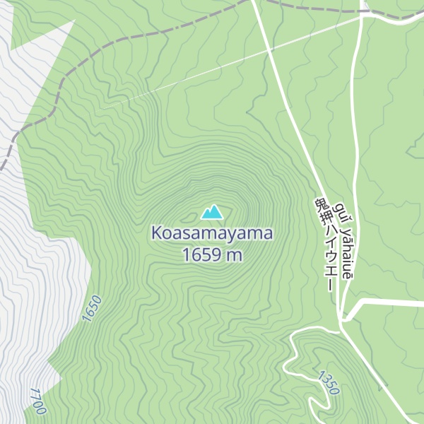 Map of Koasamayama
