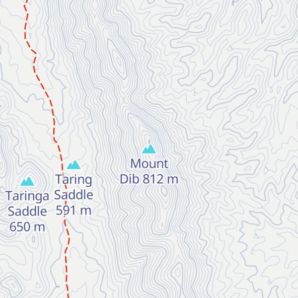 Map of Mount Dib