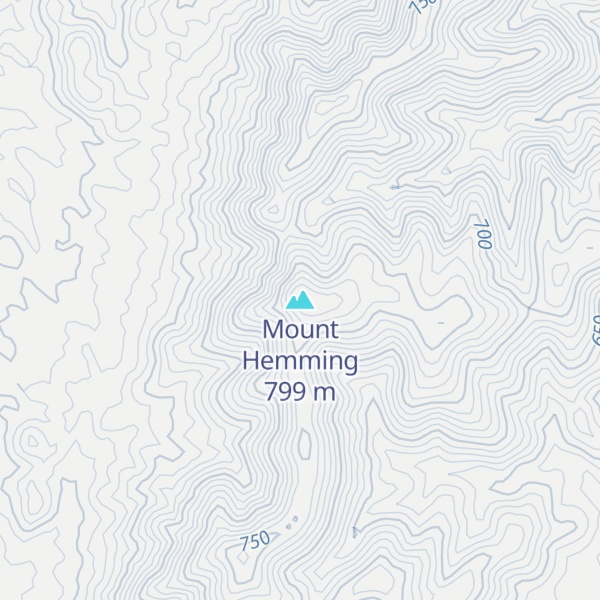Map of Mount Hemming