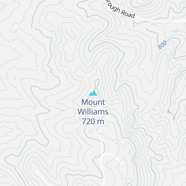 Map of Mount Williams