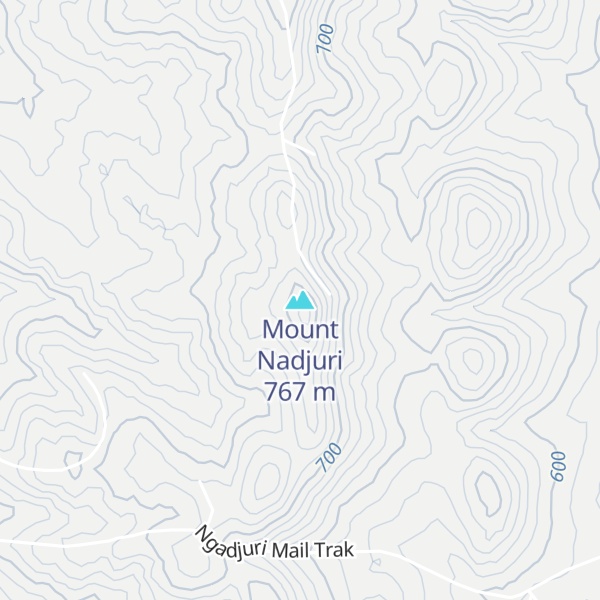 Map of Mount Nadjuri