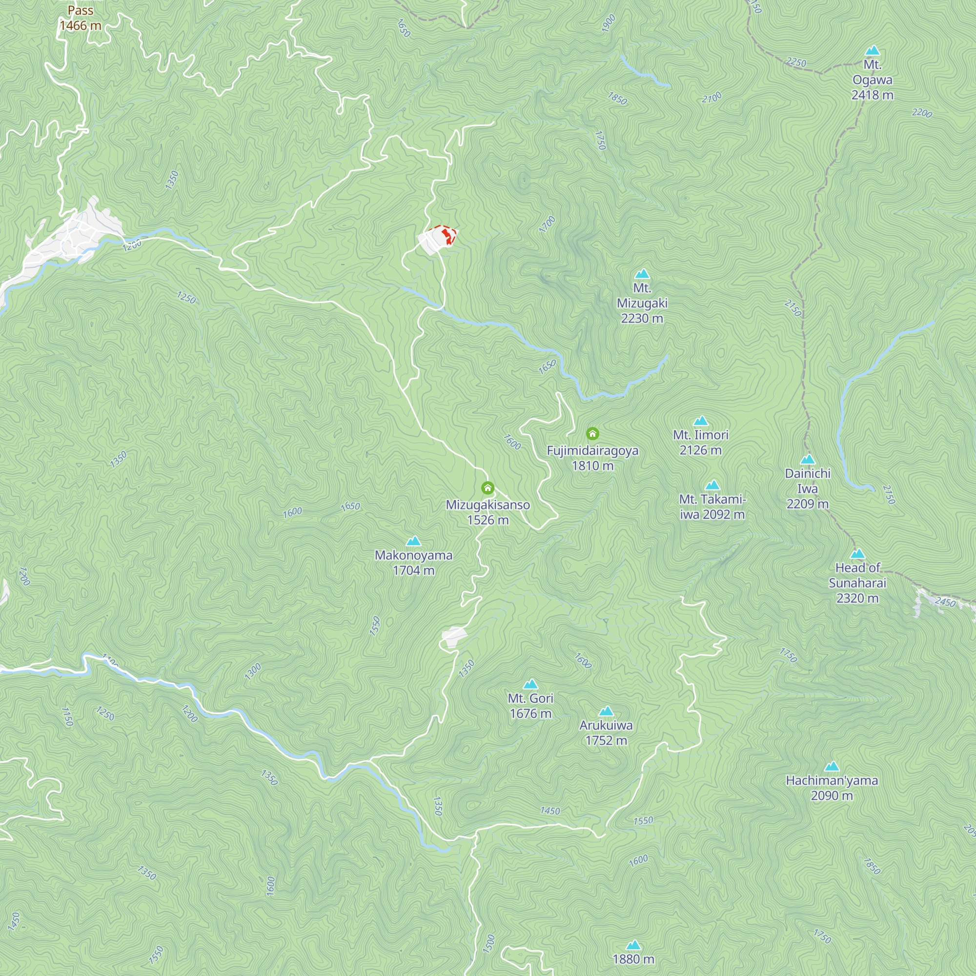 Mizugakisanso map