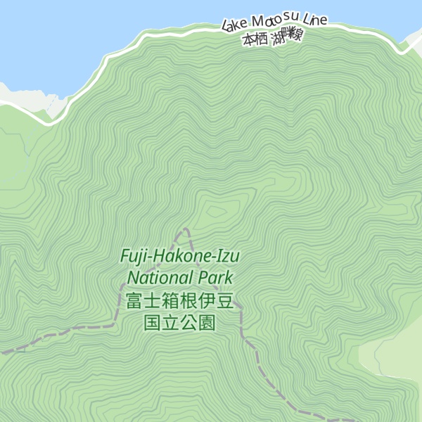 Map of Mt. Ryugatake