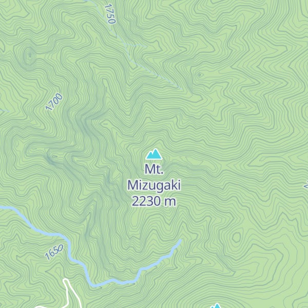Map of Mt. Mizugaki