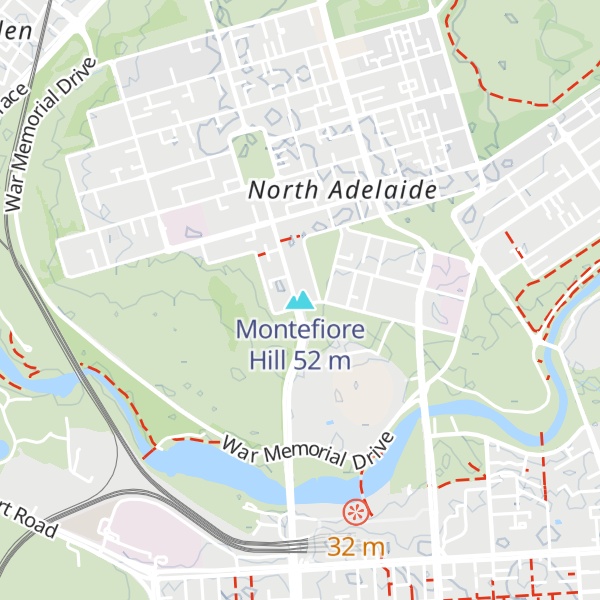 Map of Montefiore Hill