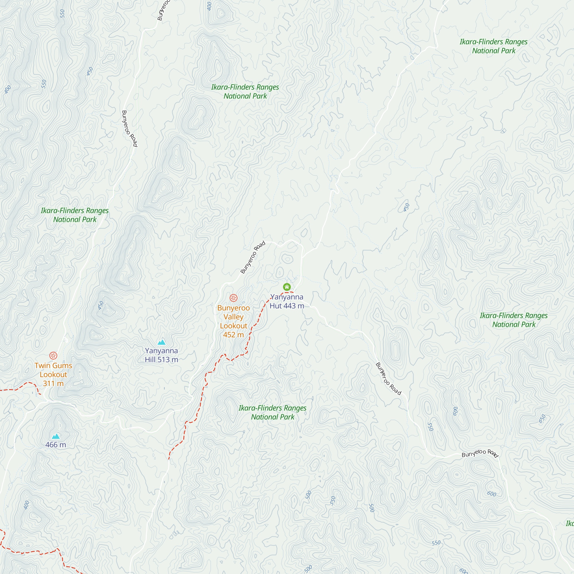 Yanyanna Hut map