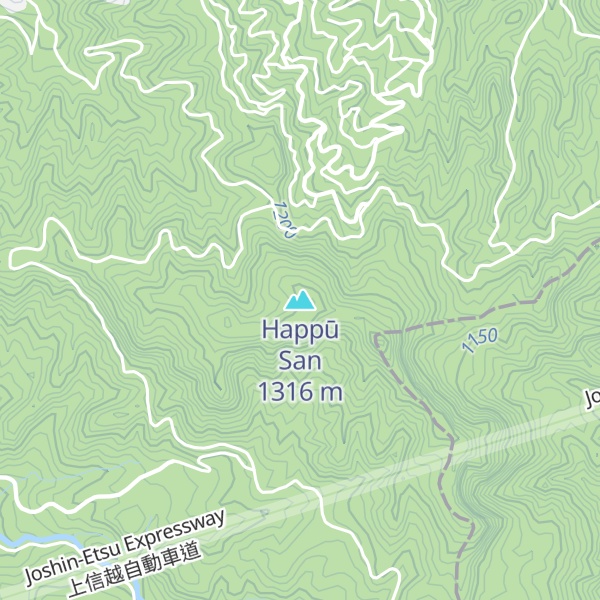 Map of Happū San