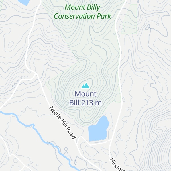 Map of Mount Bill