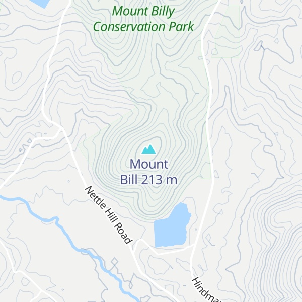 Map of Mount Billy