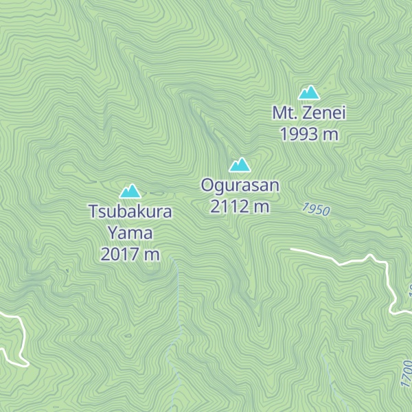 Map of Mt. Mae-ogura