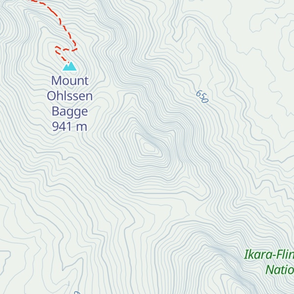 Map of Binya Peak