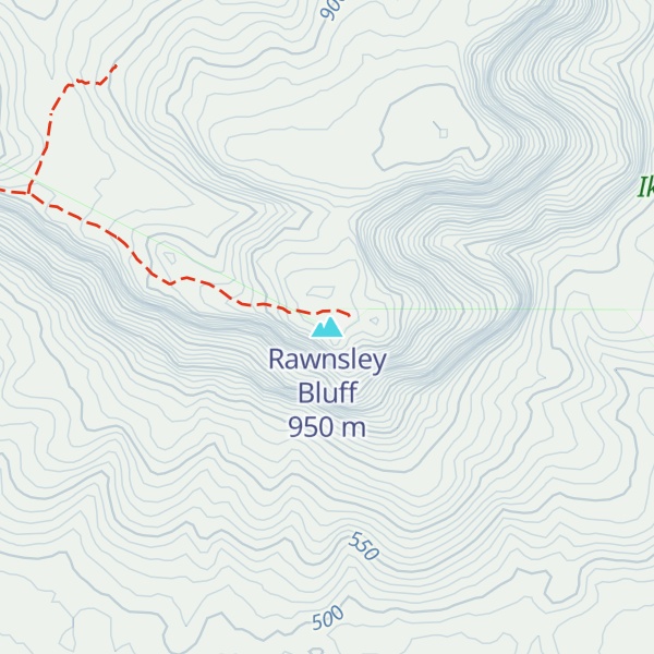 Map of Rawnsley Bluff