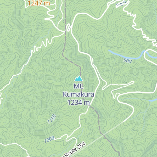 Map of Mt. Kumakura