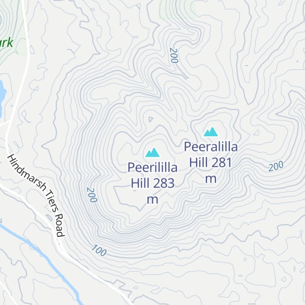 Map of Peerililla Hill