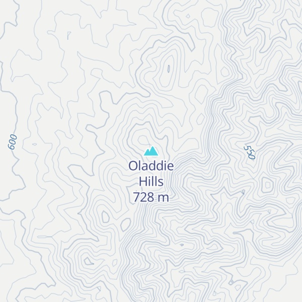 Map of Oladdie Hills
