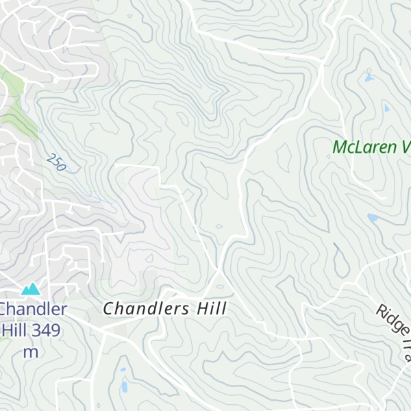 Map of Chandlers Hill