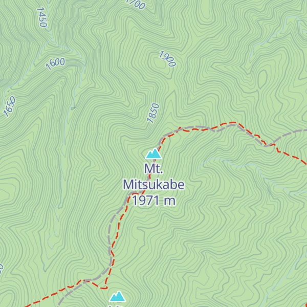 Map of Mt. Mitsukabe