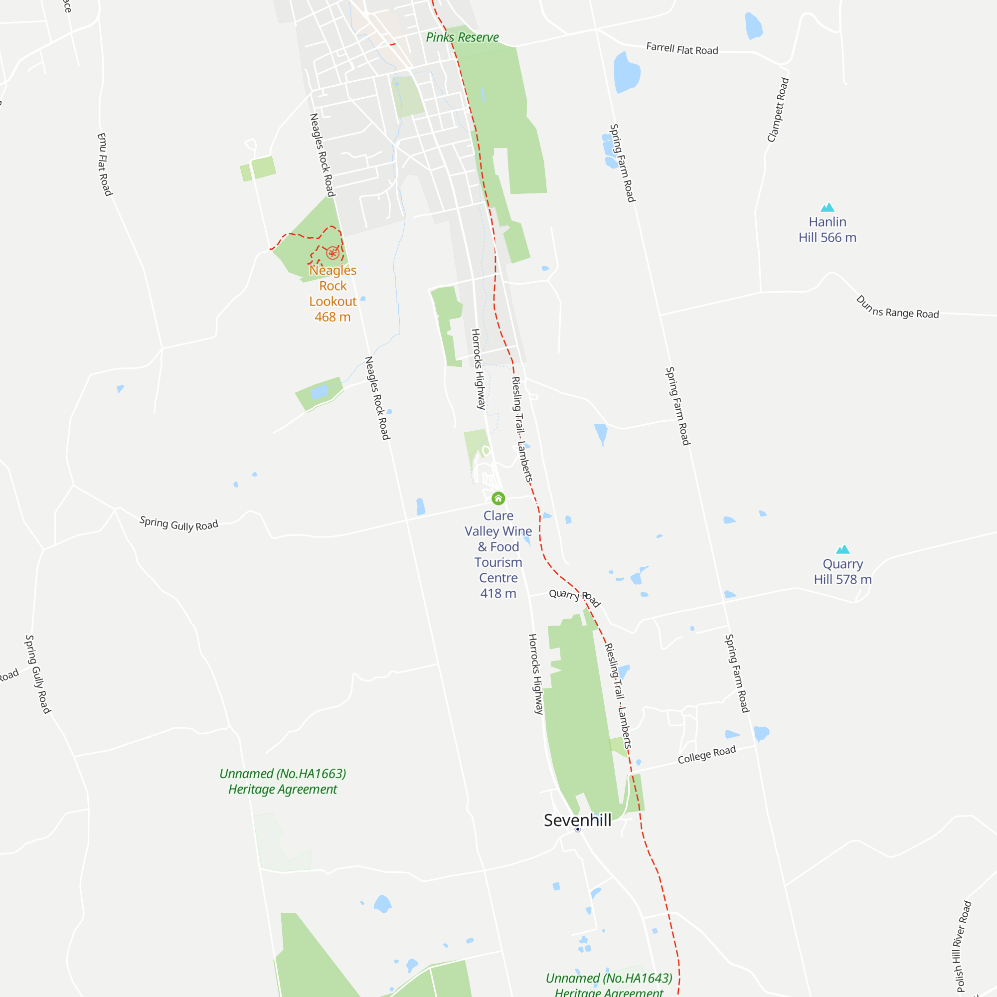 Clare Valley Wine & Food Tourism Centre map