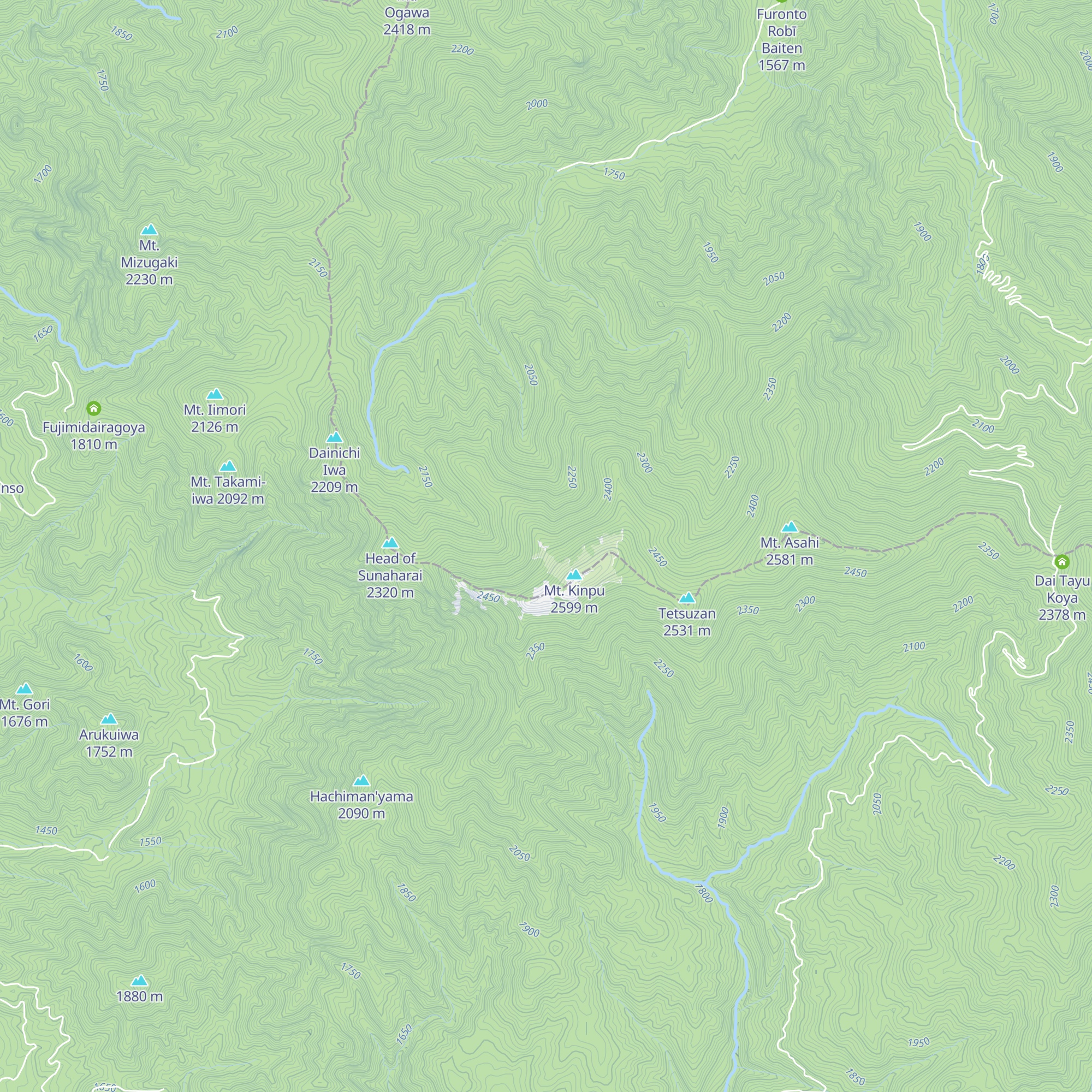 Kinpousankoya map