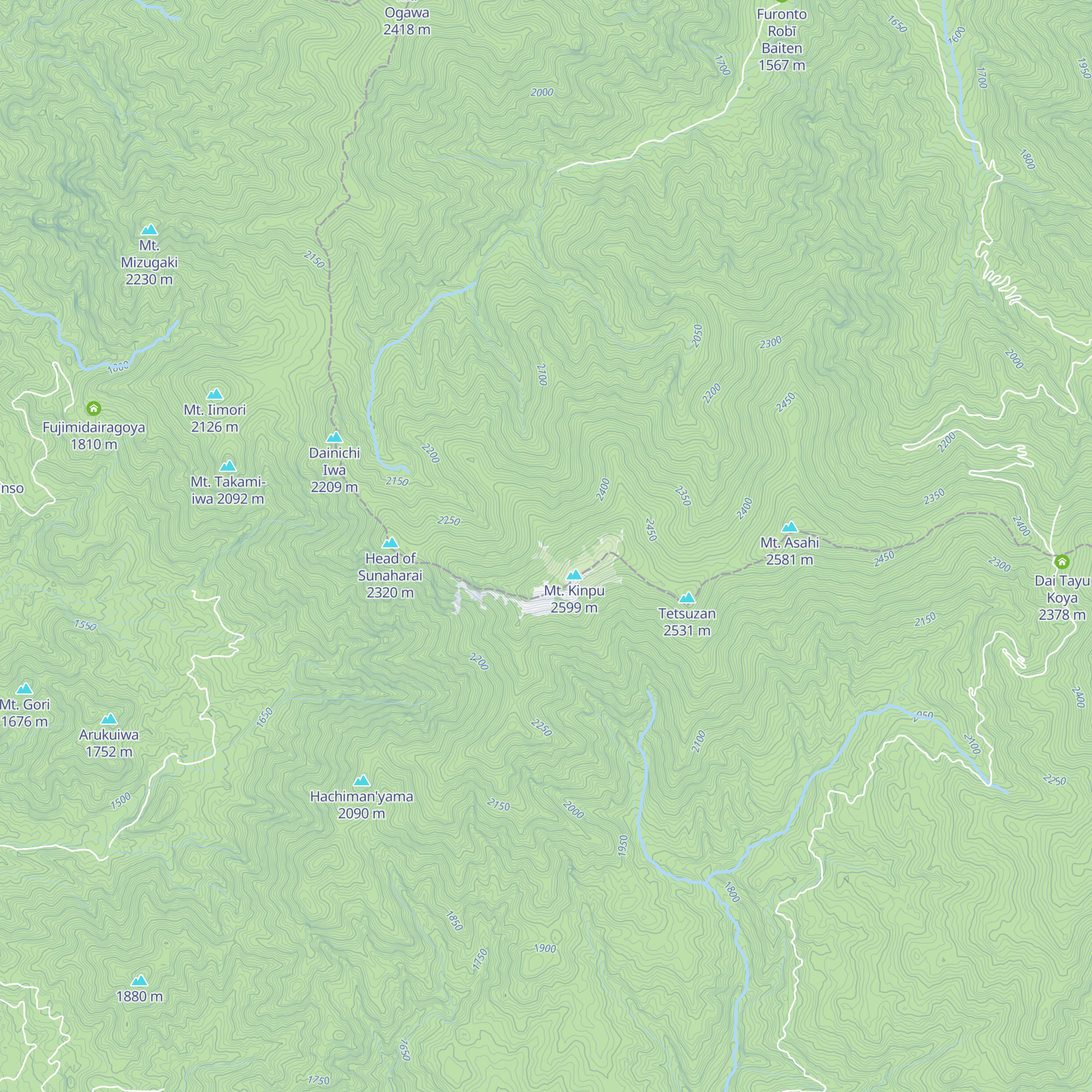 Kinpousankoya map