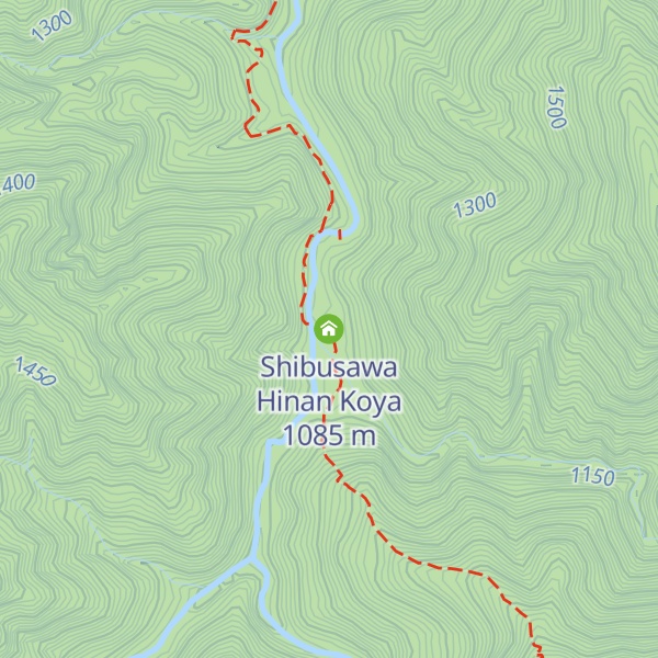 Map of Shibusawa Hinan Koya