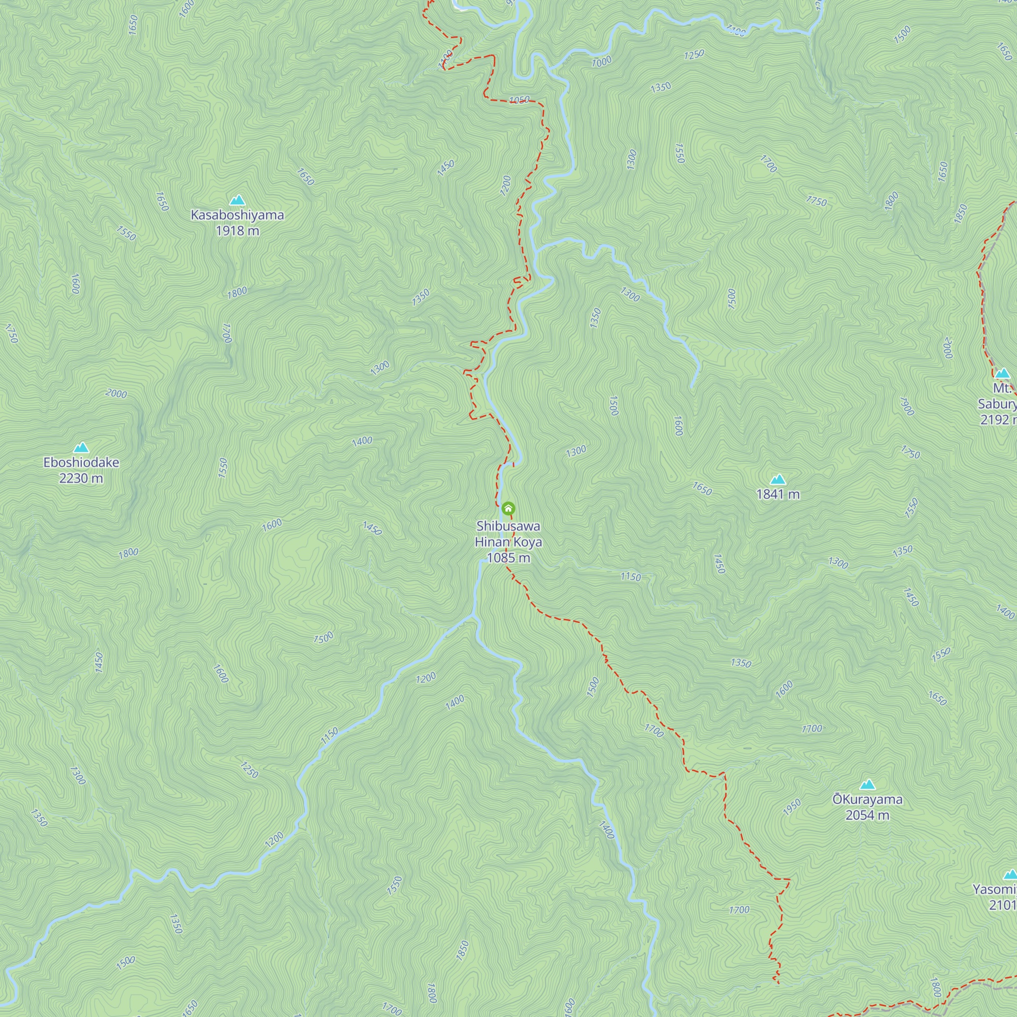 Shibusawa Hinan Koya map
