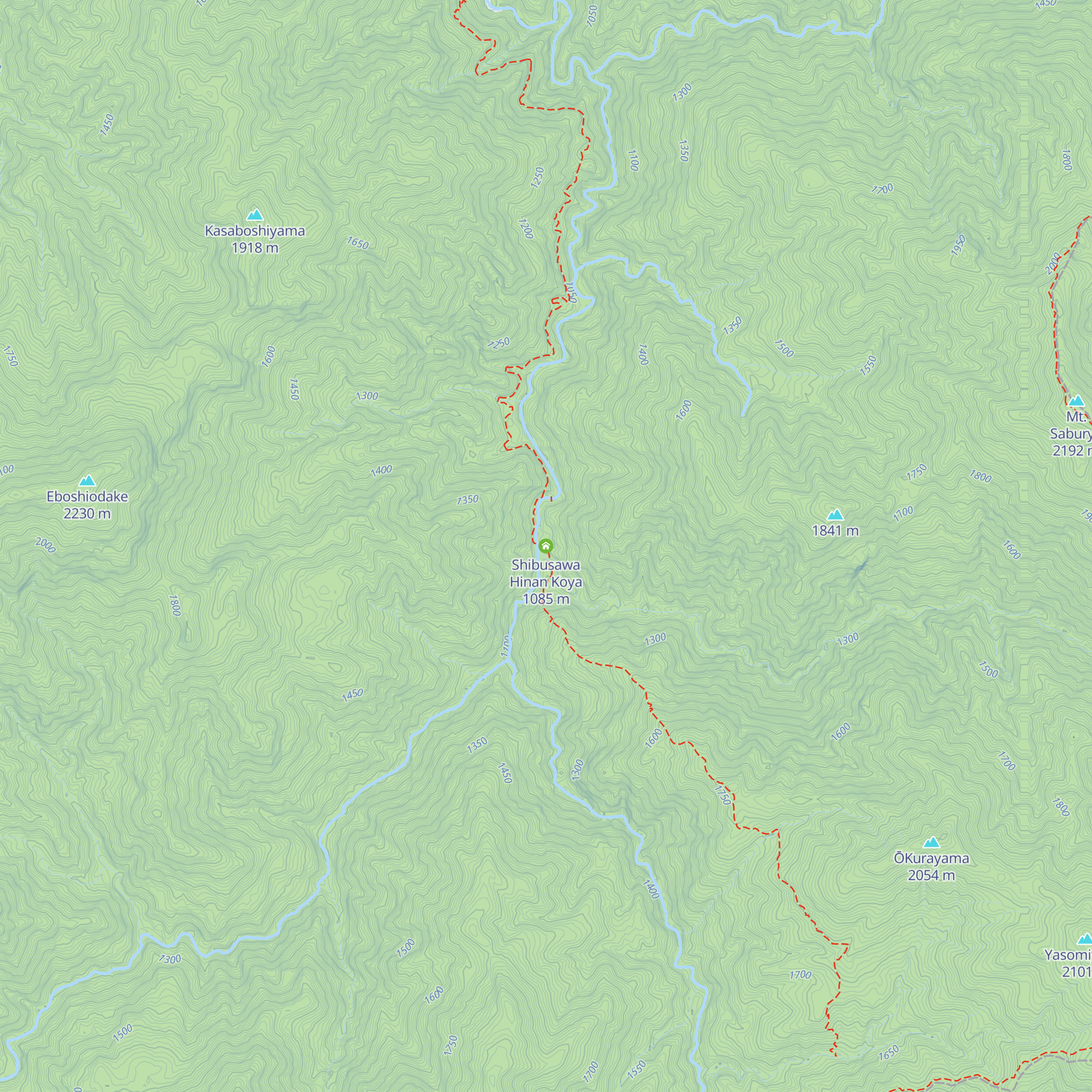 Shibusawa Hinan Koya map