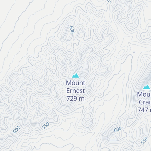 Map of Mount Ernest