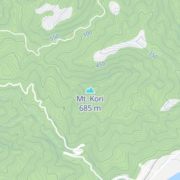 Map of Mt. Kori