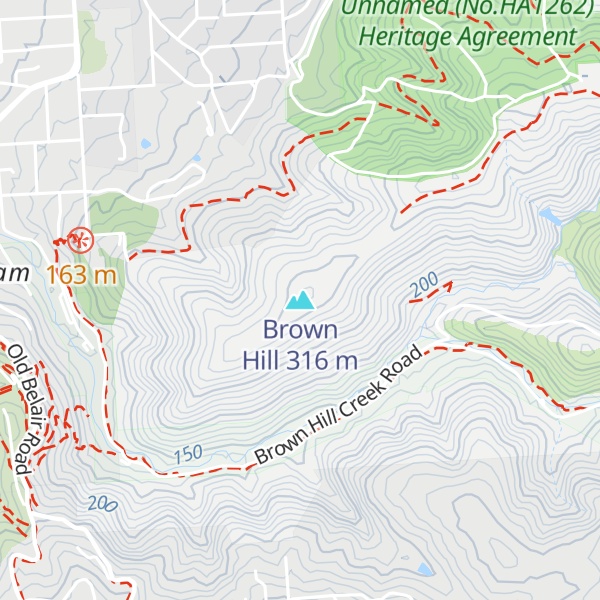 Map of Brown Hill