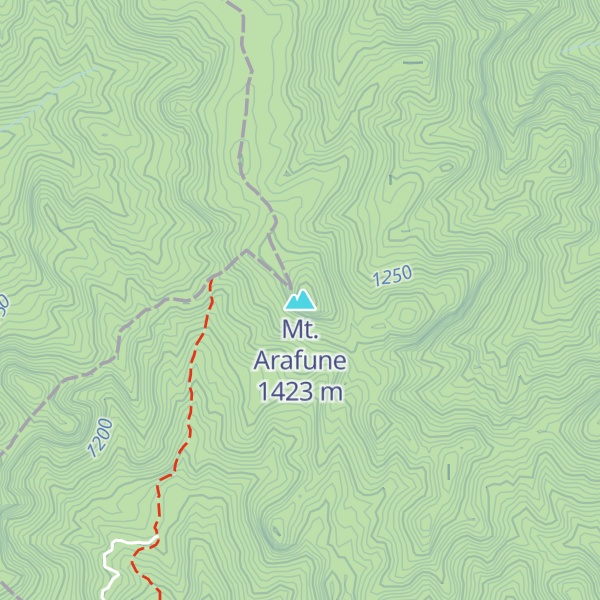 Map of Mt. Arafune