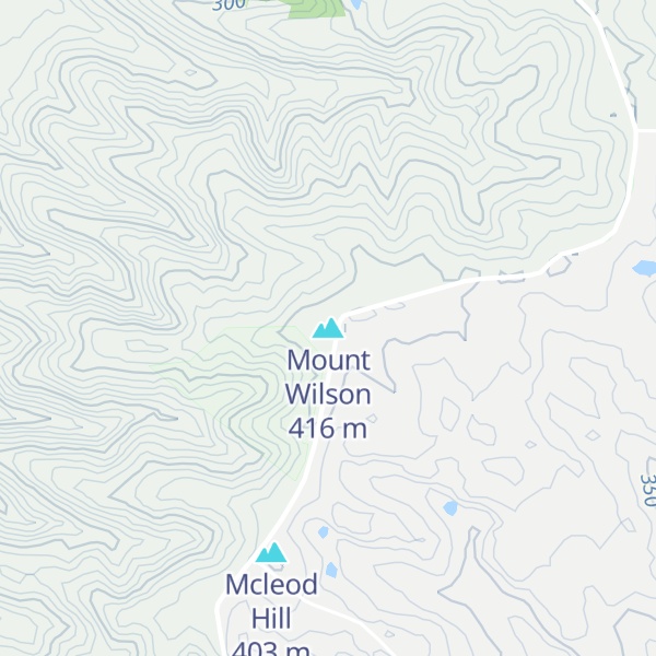 Map of Mount Wilson