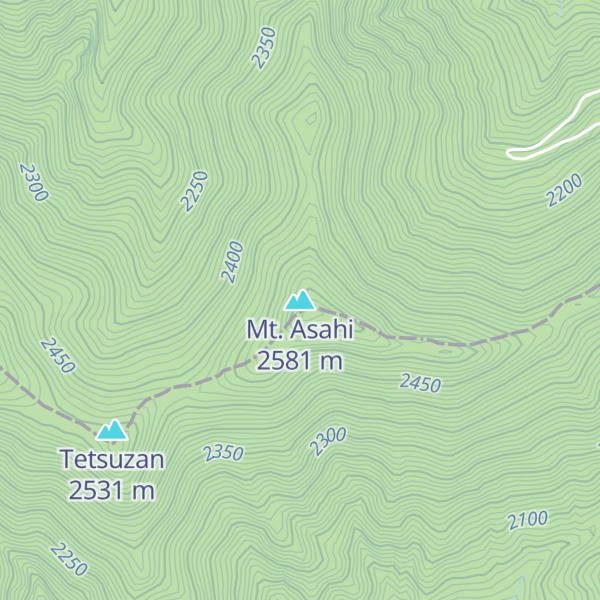 Map of Mt. Asahi