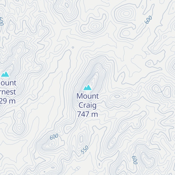 Map of Mount Craig
