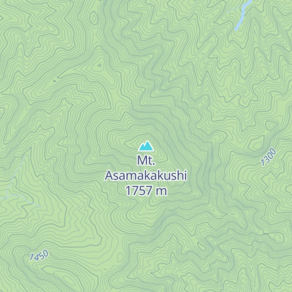 Map of Mt. Asamakakushi