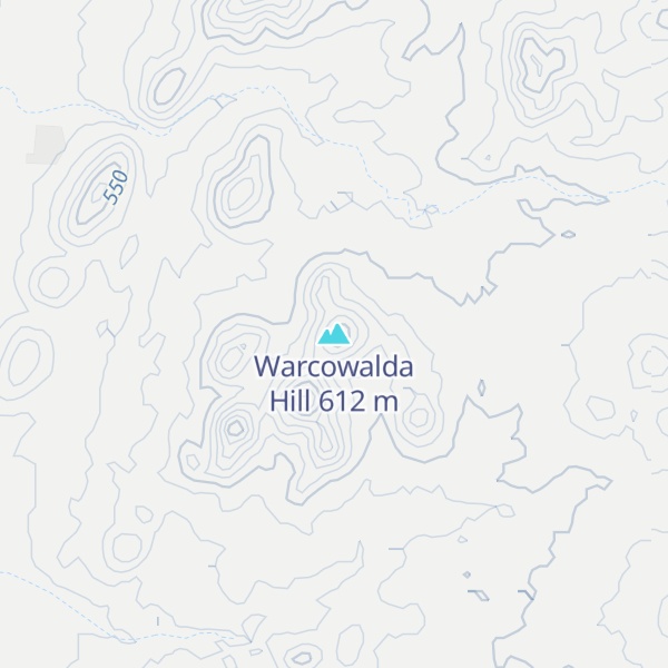 Map of Warcowalda Hill