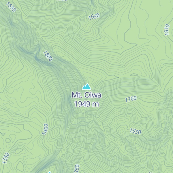 Map of Mt. Oiwa