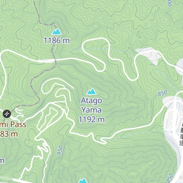 Map of Atago Yama