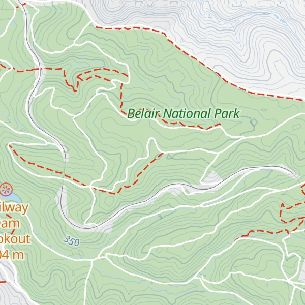 Map of Yulti-Wirra Ridge