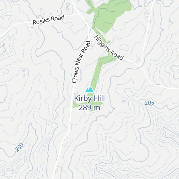 Map of Kirby Hill
