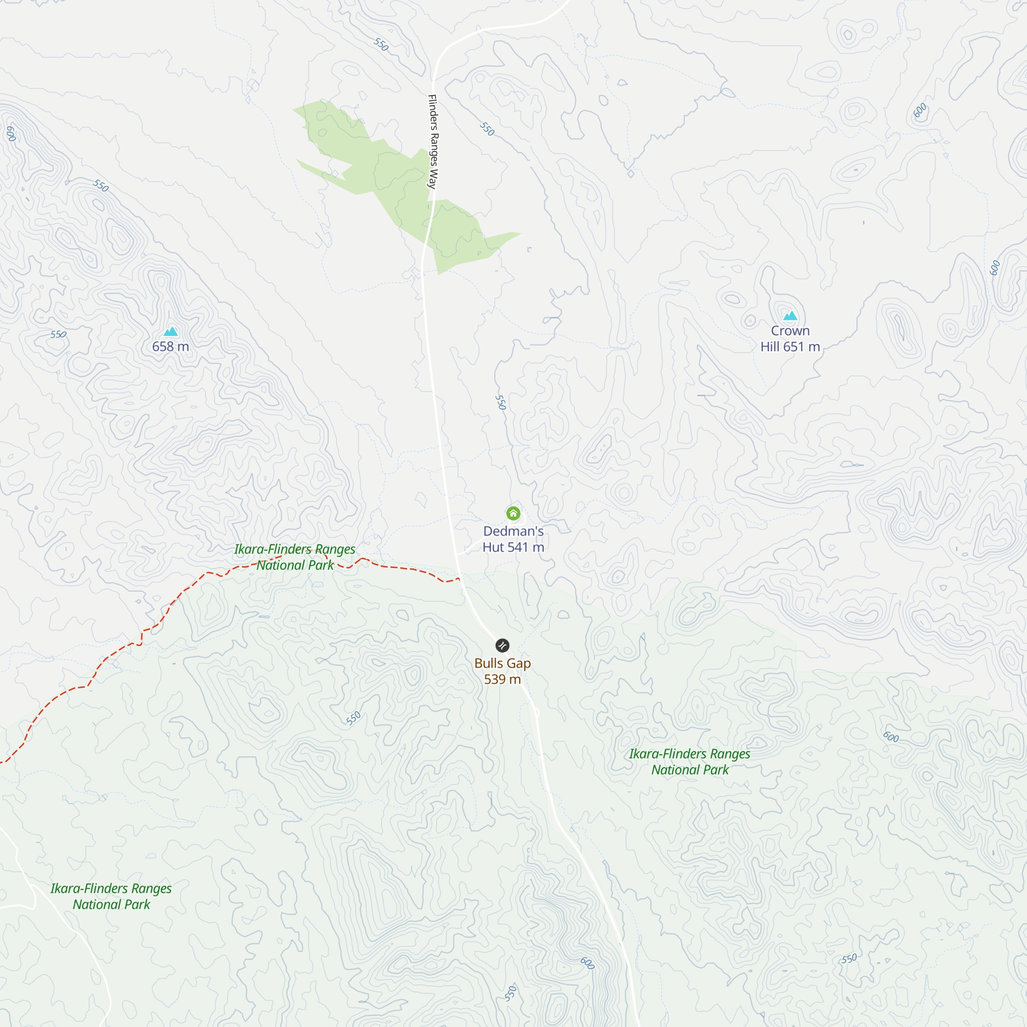 Dedman's Hut map