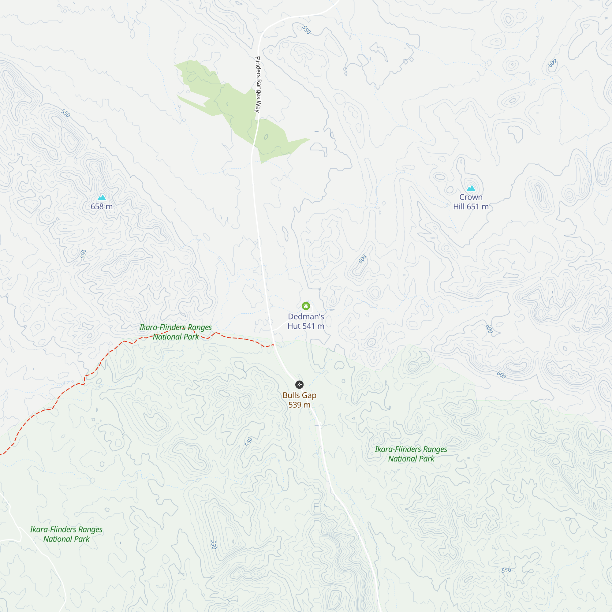 Dedman's Hut map