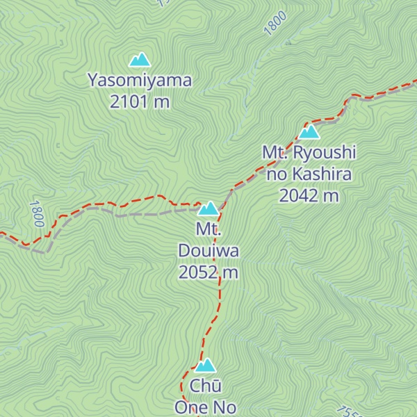 Map of Mt. Douiwa