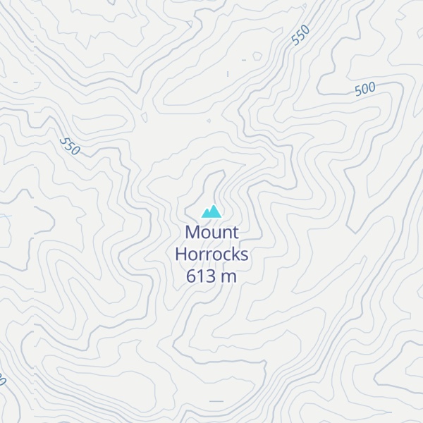 Map of Mount Horrocks
