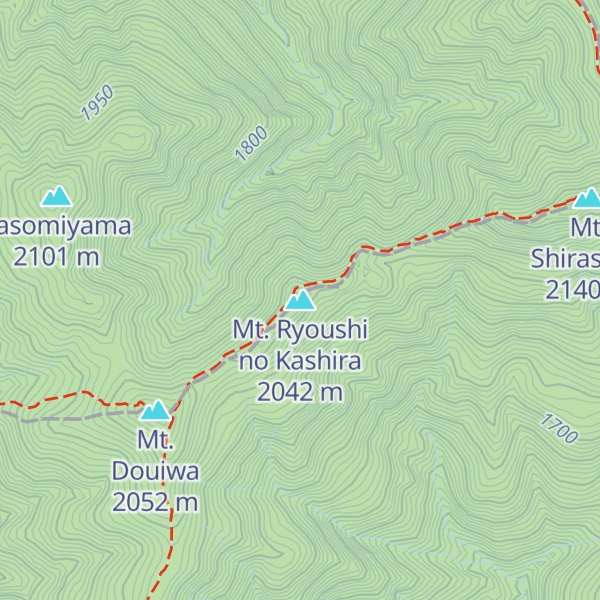 Map of Mt. Ryoushi no Kashira
