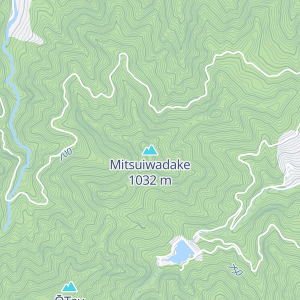 Map of Mitsuiwadake