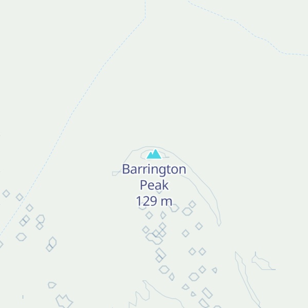 Map of Barrington Peak